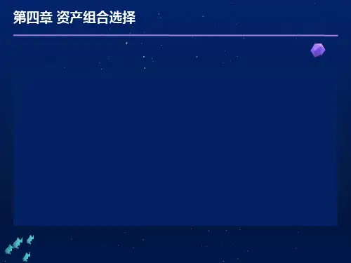 资产组合选择