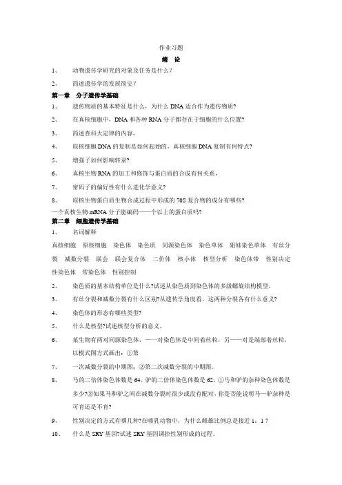 作业习题