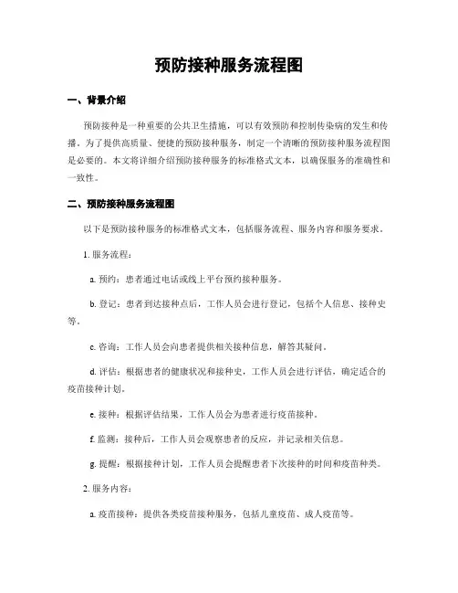 预防接种服务流程图