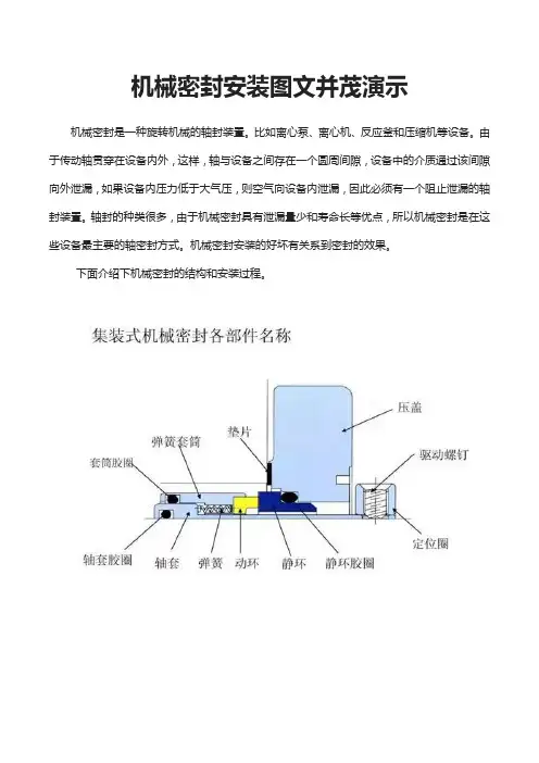 机械密封安装图文并茂演示