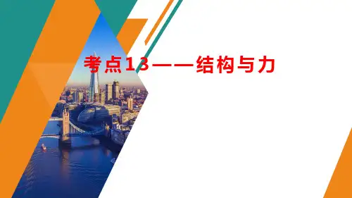 小专题专项复习考点结构与力 课件-2024届高三通用技术一轮苏教版(2019)必修《技术与设计1》