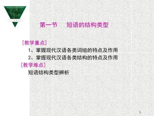 短语结构和层次分析法定短语的结构类型ppt课件