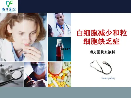 白细胞减少和粒细胞缺乏症PPT课件 共45页PPT资料