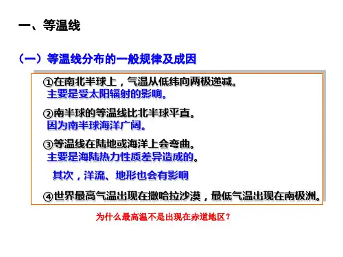 第三节等温线图的判读ppt课件