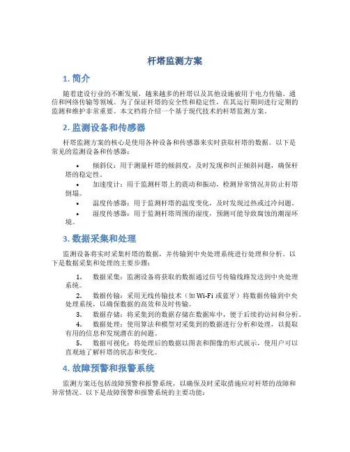 杆塔监测方案