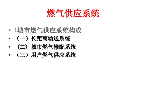 燃气供应系统图片
