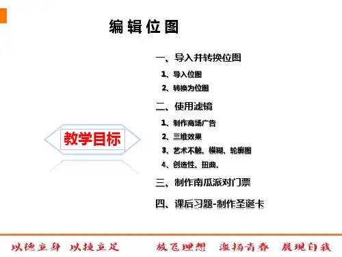 CDR第七章编辑位图课件