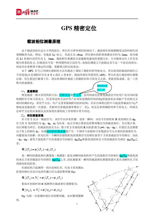 载波相位测量原理