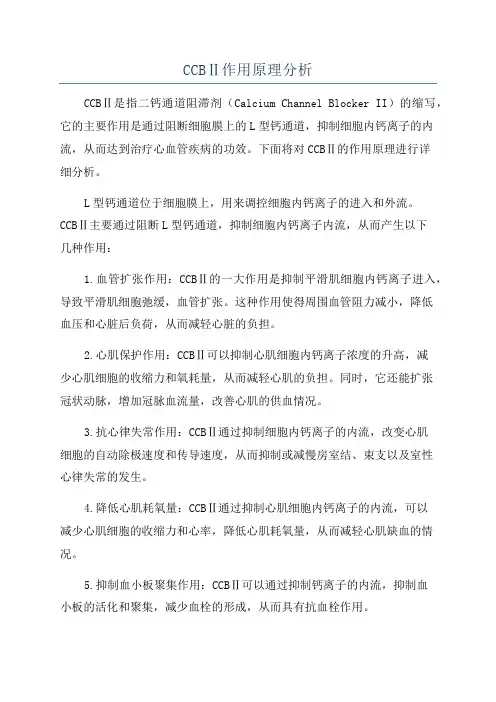 CCBⅡ作用原理分析