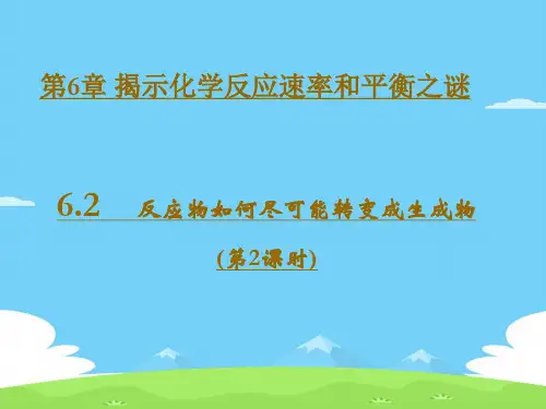 沪科版化学高一下册-6.2.2 反应物如何尽可能转变成生成物 课件 优秀课件PPT