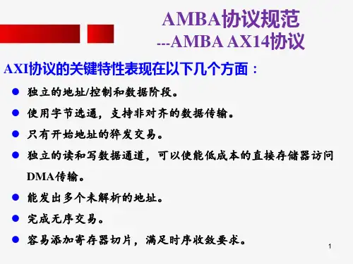 AXI4-协议规范解析