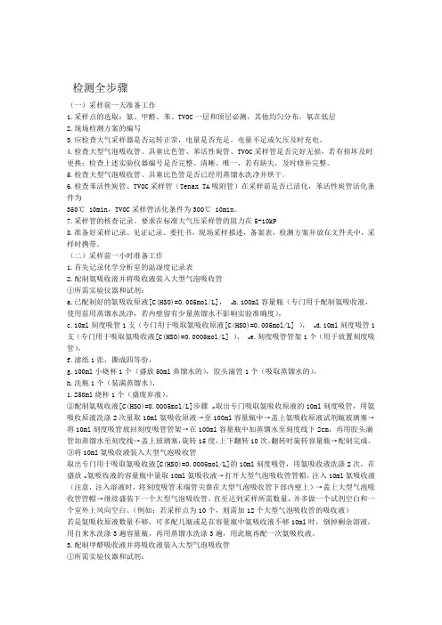 室内环境检测全步骤