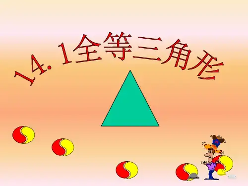 沪科版数学八年级上册十四章课件14.1全等三角形(共24张PPT)
