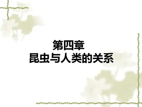 第4章3昆虫与人类的关系