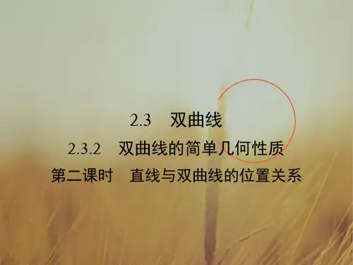 2018学年高中数学选修2-1课件：第2章 圆锥曲线与方程2.3.2 第2课时 精品