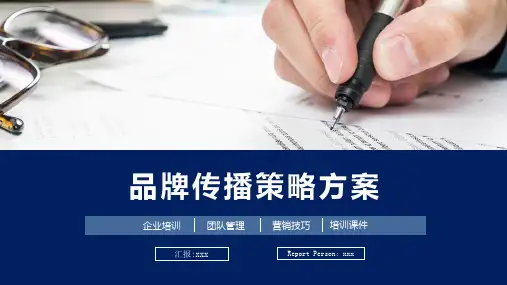 品牌传播策略方案课件PPT模板