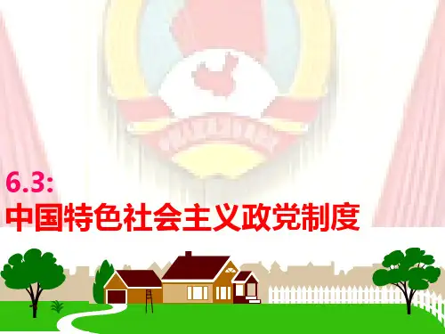 2018年最新中国特色社会主义政党制度