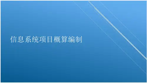 信息系统项目概算编制(15页)