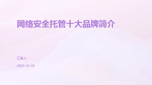 网络安全托管十大品牌简介