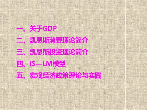 宏观经济学基本理论