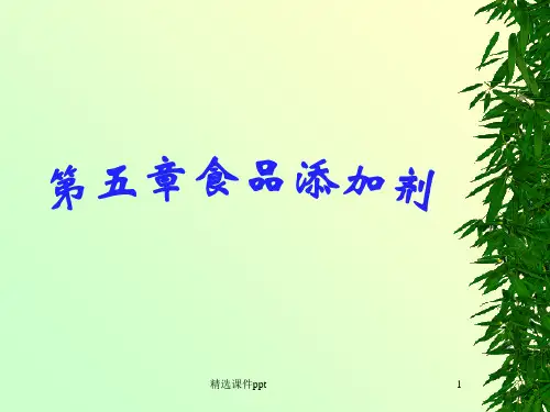 《食品添加剂》PPT课件