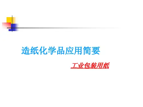 造纸化学品应用简要 for  PB