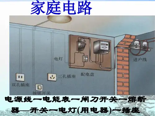 初三物理家庭电路--正式版ppt课件