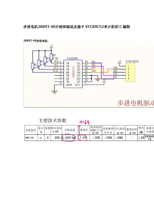 基于52单片机的28BYJ48步进电机运用