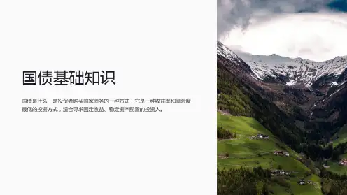 《国债基础知识》课件