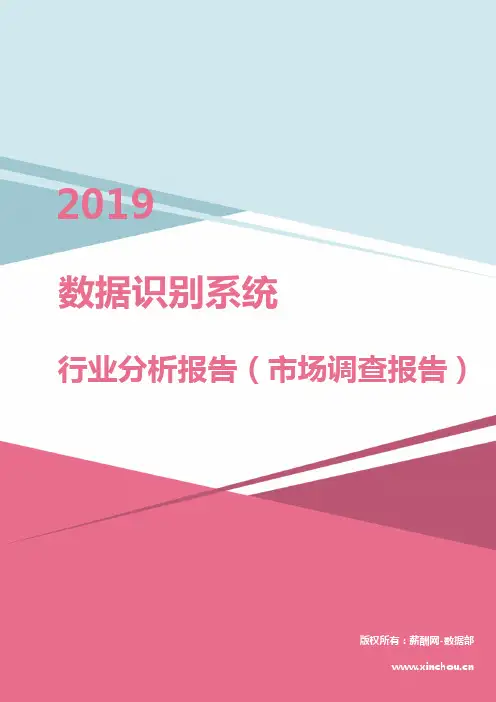 2019年数据识别系统行业分析报告(市场调查报告)