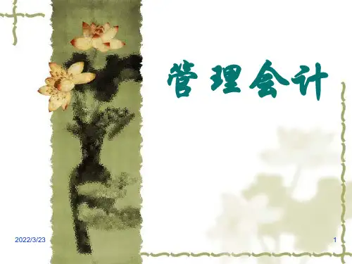 管理会计概述ppt课件