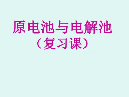 专题复习_原电池与电解池PPT课件