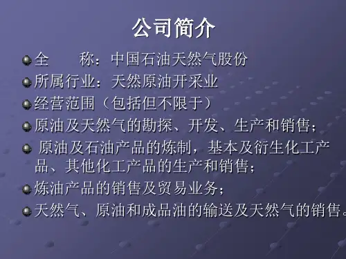 中石油利润表及盈利能力指标的分析