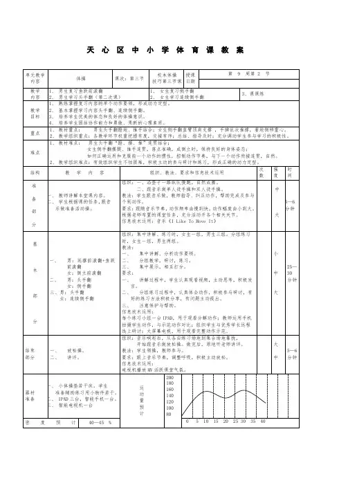 体操技巧课教案