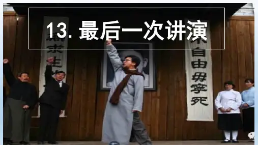 《最后一次讲演》ppt课件