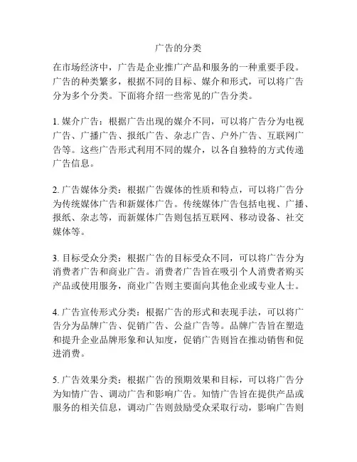 广告的分类