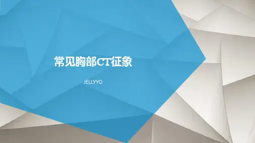胸部CT常见异常征象【讲课】