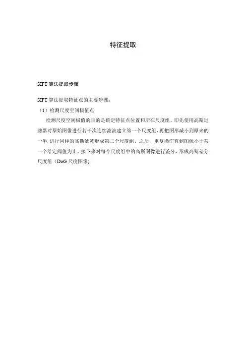 模式识别特征提取