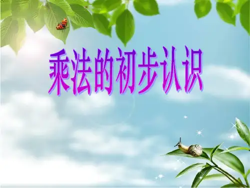 乘法的初步认识(人教版小学数学二年级上册)