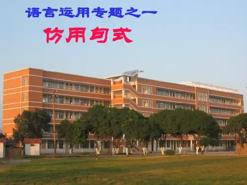 仿用句式(2)