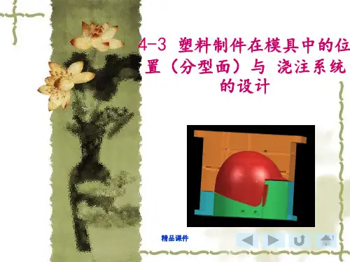 分型面与浇注系统设计(塑料模具)