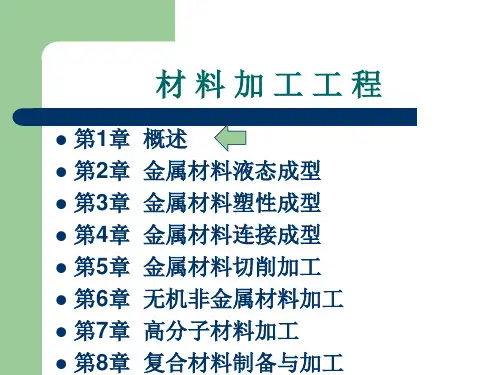 概论-材料加工工程