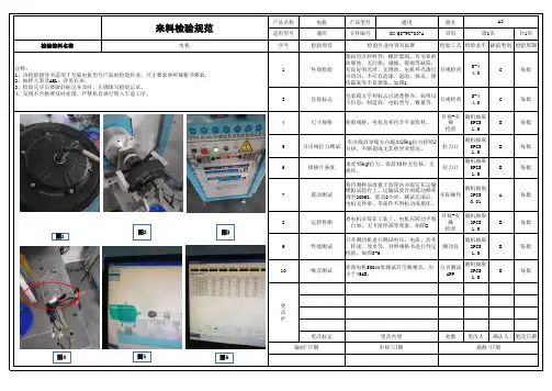 电机检验指导书