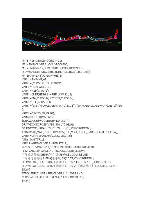 通达信指标公式源码 神偷牵牛