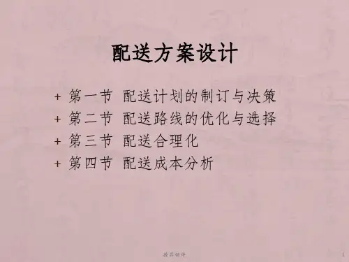 配送方案设计ppt课件