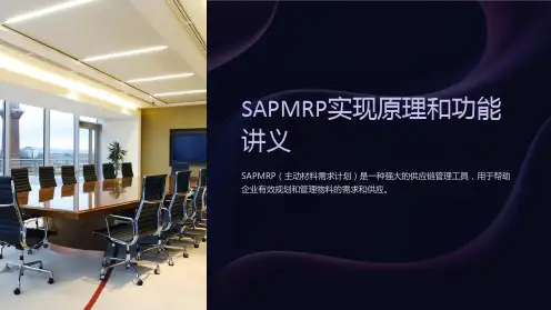SAPMRP实现原理和功能讲义
