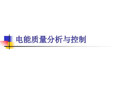 电能质量分析与控制1(课本配套)肖湘宁