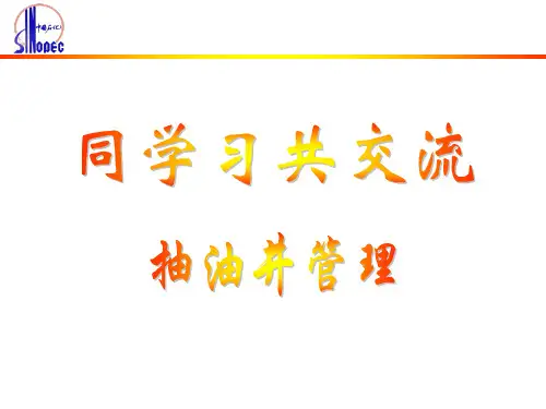 抽油机基础知识
