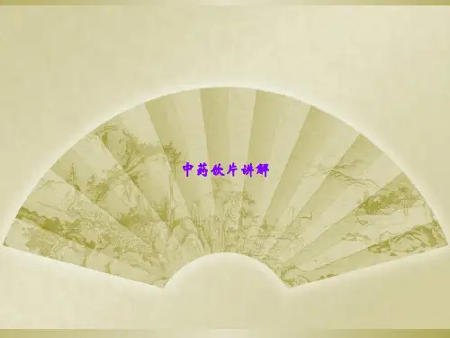 中药饮片讲解