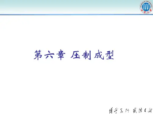 第六章 压制成型讲解